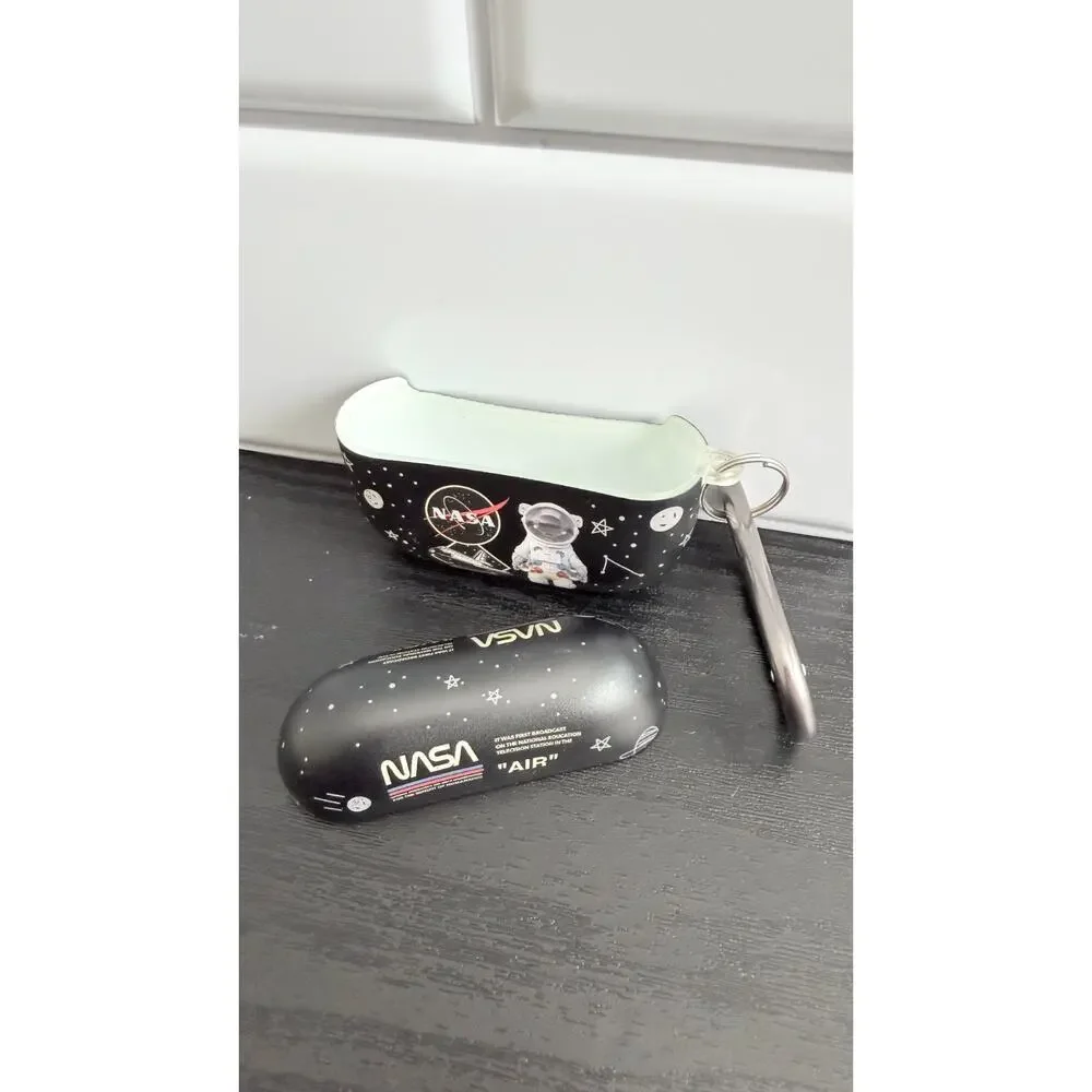 Star Astronaut NASA AirPod Pro Case | Hard Cover w/Carabiner | Pro 1st & 2nd Gen